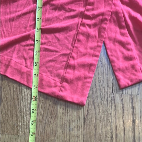 Natori Pink and Orange Wrap Robe with Tie Waist - Picture 11 of 11